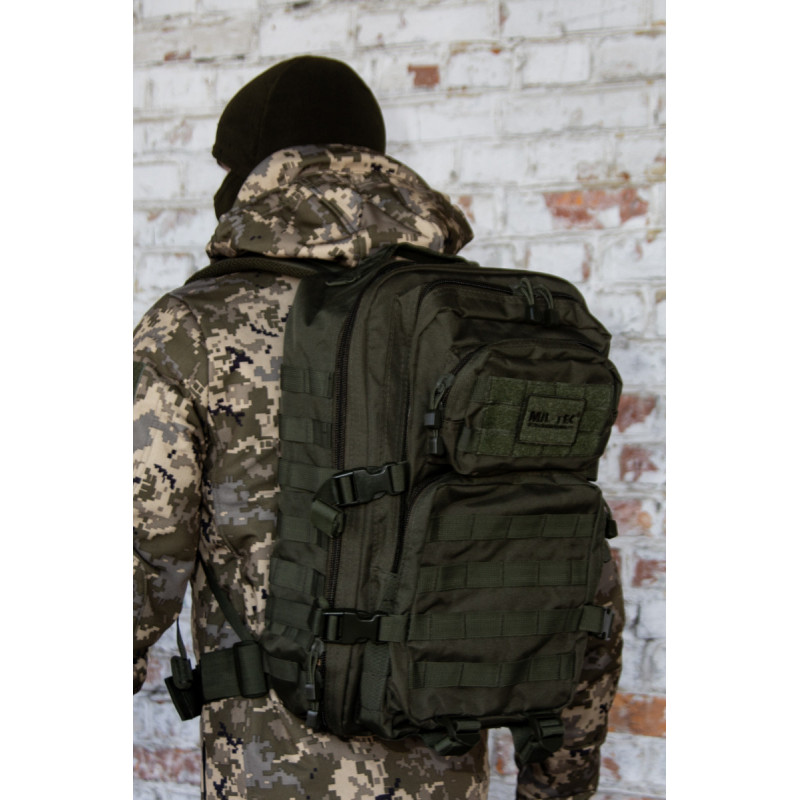 Тактичний рюкзак Mil-Tec Assault MOLLI 36 к. с. Olive (Оліва)