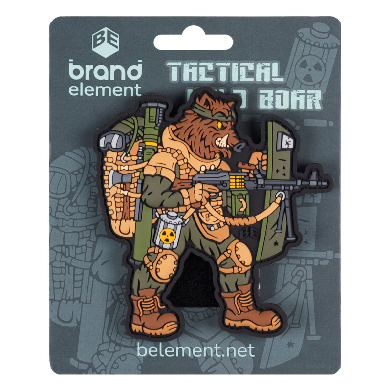 ПВХ патч Бренд Елемент (шеврон) Tactical Wild Boar. Дикий кабан.