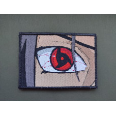 Шеврон вишитий. Наруто. Mangekyou Sharingan. Ітачі. Манґекьо Шарінґан
