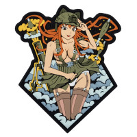 ПВХ патч (шеврон) "Anime Girl" Дівчина аніме руда