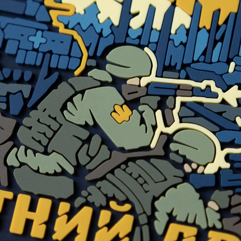 ПВХ патч (шеврон) Елемент Піхотний Движ