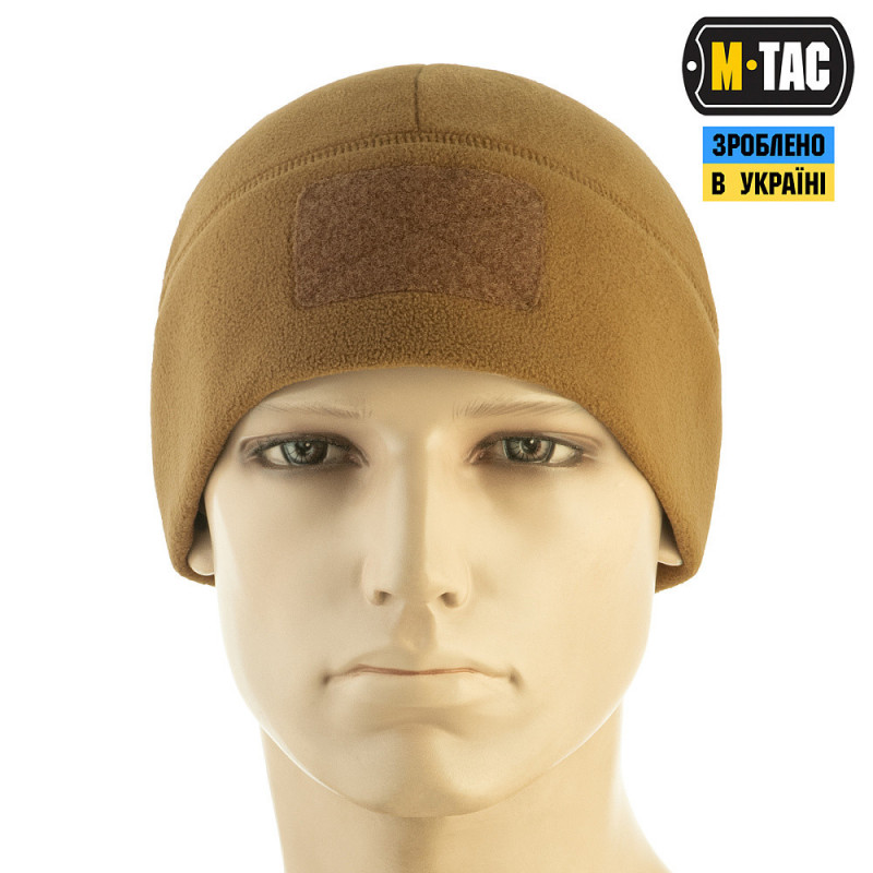 Зимова флісова шапка M-Tac койот із липучкою