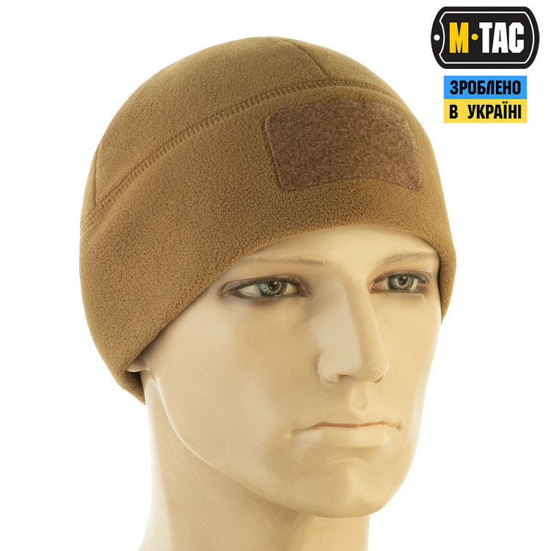 Зимова флісова шапка M-Tac койот із липучкою