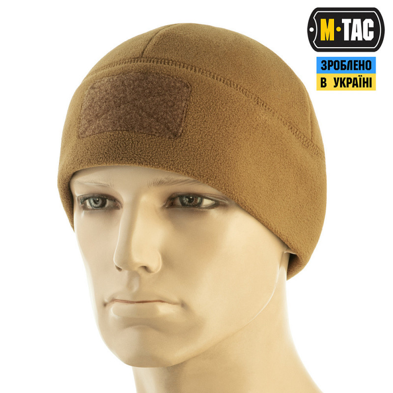 Зимова флісова шапка M-Tac койот із липучкою