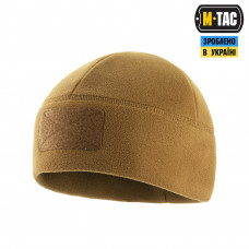 Зимова флісова шапка M-Tac койот з липучкою M/55-56