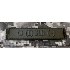 Патч ПВХ PiFi (Піфі) Планка Група крові койот І (0) Rh (-)