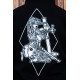Весняна толстовка худі чоловіче чорне "Military Girl" 2XL, 54