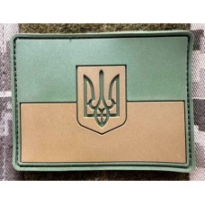 Патч ПВХ PiFi (ПІФІ) Флаг. Прапорець олива