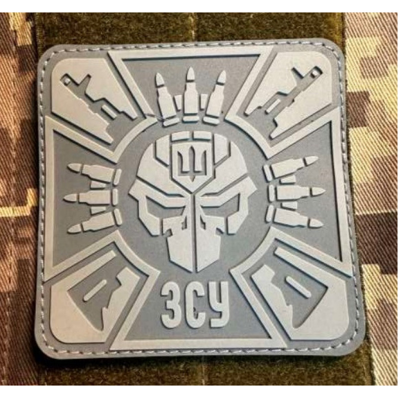 Патч ПВХ PiFi (Піфі) Резиновий ЗСУ Збройні Сили України квадрат