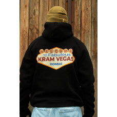 Зимова толстовка худі чоловіче чорне "Крамвегас" 3XL, 56