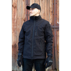 Тактична чорна зимова куртка Soft-Shell Омні-хіт з капюшоном XL, 52