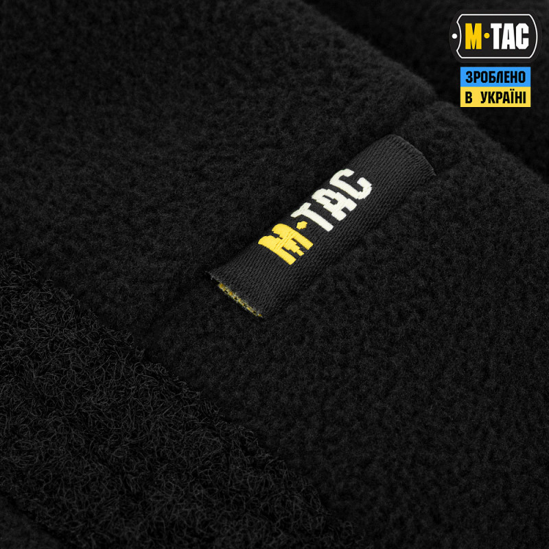 Зимова флісова шапка M-Tac чорна з липучкою