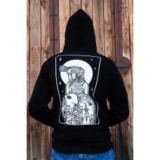 Зимова толстовка худі чоловіче чорне "Millitary Girl 2.0" 2XL, 54