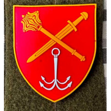 Патч ПВХ PiFi (ПІФІ) Шеврон Оперативне командування Захід. Червоний, ОК Південь