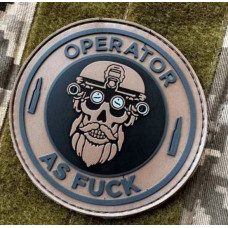 Патч ПВХ PiFi (ПІФІ) Operator AS FUCK. Оператор койот