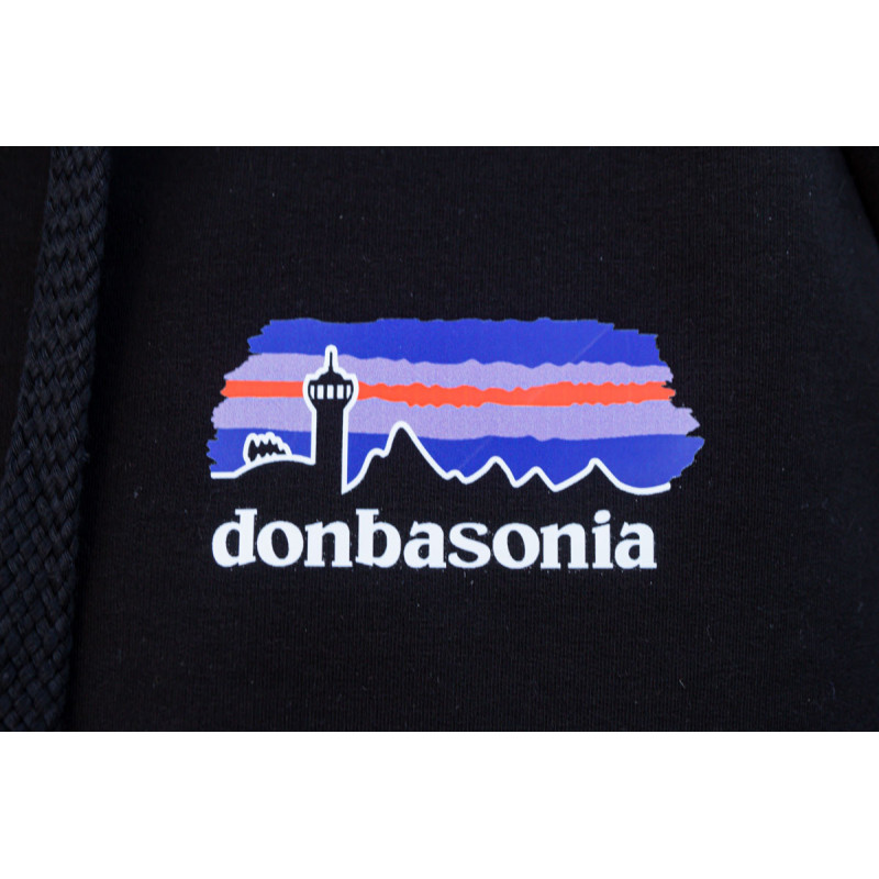 Військова ЗСУ Худі чоловіче чорне Donbasonia Донбасонія