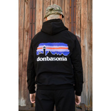 Військова ЗСУ Худі чоловіче чорне Donbasonia Донбасонія